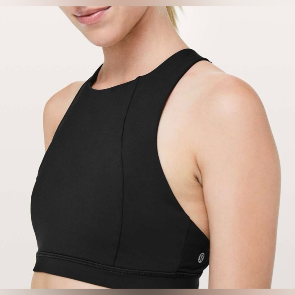 LULULEMON Free To Be Serene High Neck Sports Bra EUC - Picture 1 of 9